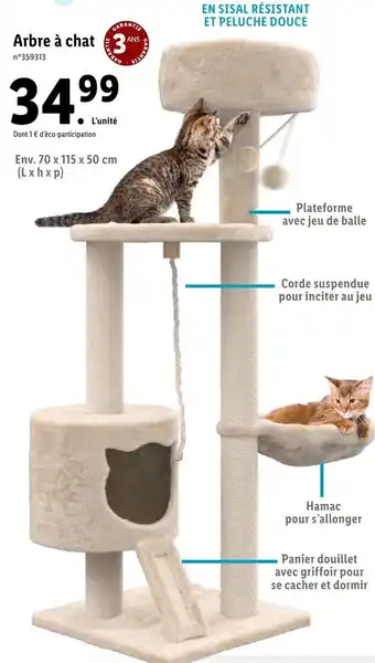 Lidl Arbre à chat offre