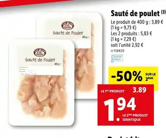 Sauté de poulet