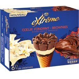 Auchan CÔNES EXTRÊME COEUR FONDANT offre