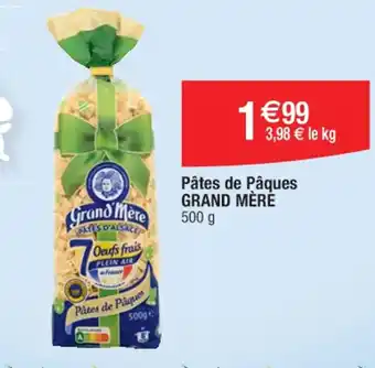 Cora x Carrefour Pâtes de Pâques GRAND MÈRE offre