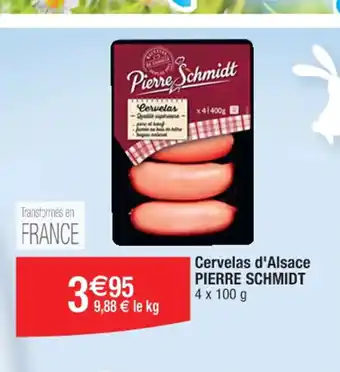 Cora x Carrefour Cervelas d'Alsace PIERRE SCHMIDT offre