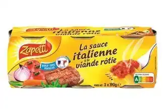 Auchan SAUCE ITALIENNE À LA VIANDE RÔTIE offre
