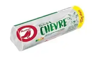 Auchan Bon plan sur la bûche de chèvre de la marque Auchan offre