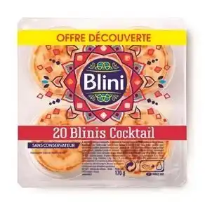 Auchan BON PLAN SUR LES BLINIS COKTAIL offre
