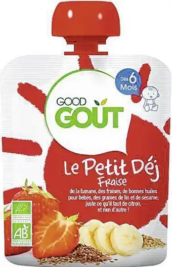 Casino Supermarchés Gourde Le Petit Déj Fraise offre