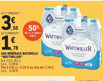 E.Leclerc EAU MINÉRALE NATURELLE offre