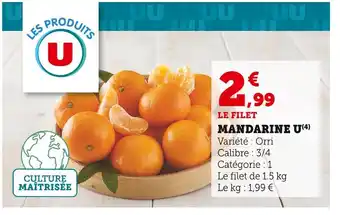 U Express U MANDARINE offre