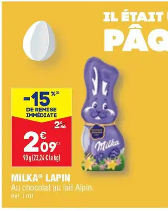 ALDI MILKA LAPIN offre