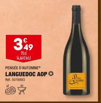 ALDI PENSÉE D’AUTOMNE LANGUEDOC AOP offre