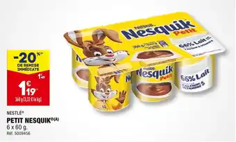 ALDI NESTLÉ PETIT NESQUIK offre