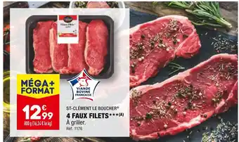 ALDI ST-CLÉMENT LE BOUCHER 4 FAUX FILETS offre