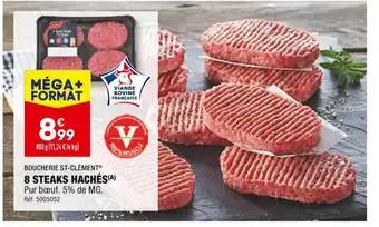 ALDI BOUCHERIE ST-CLÉMENT 8 STEAKS HACHÉS offre