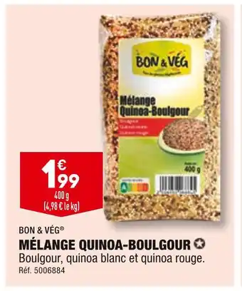 ALDI BON & VÉG MÉLANGE QUINOA-BOULGOUR offre