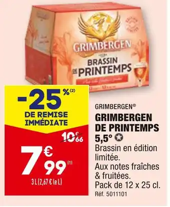 GRIMBERGEN GRIMBERGEN DE PRINTEMPS 5,5°