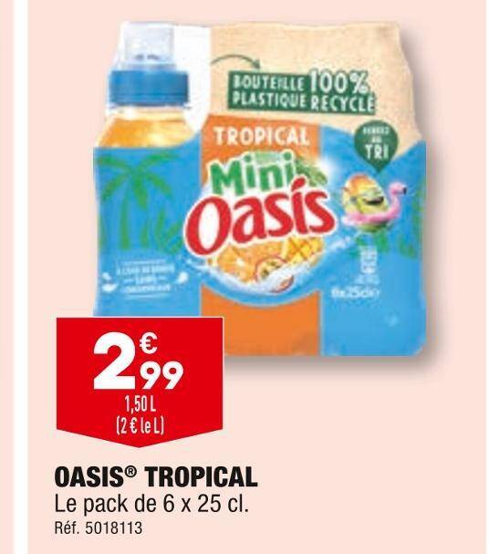 Promo OASIS OASIS TROPICAL chez ALDI