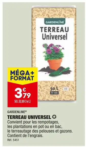 GARDENLINE TERREAU UNIVERSEL