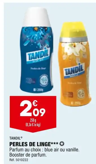 ALDI TANDIL PERLES DE LINGE offre