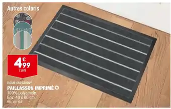 ALDI HOME CREATION PAILLASSON IMPRIMÉ offre