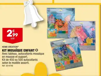 ALDI HOME CREATION KIT MOSAÏQUE ENFANT offre