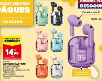 ALDI LEDWOOD ÉCOUTEURS BLUETOOTH offre