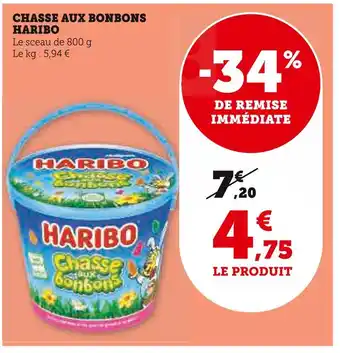 Super U HARIBO CHASSE AUX BONBONS offre