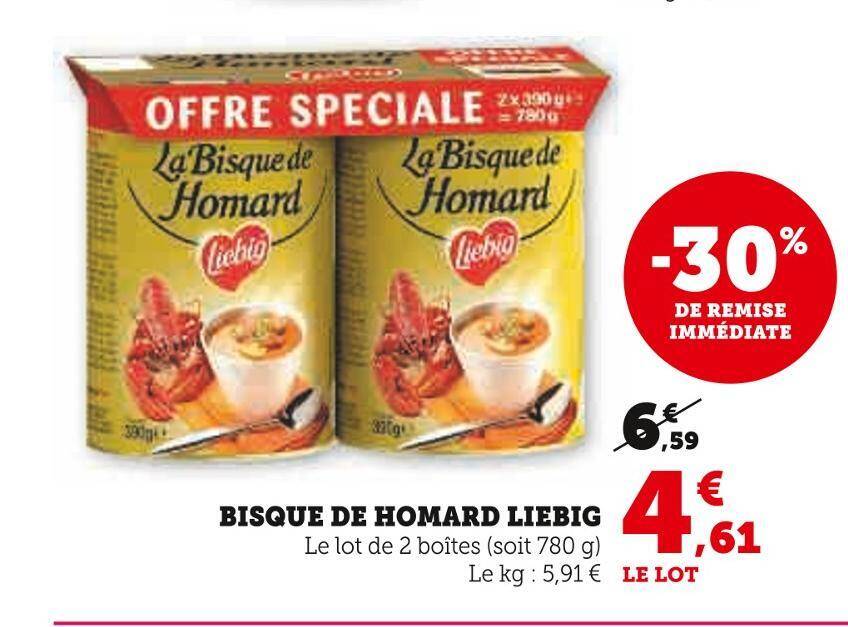 Promo LIEBIG BISQUE DE HOMARD chez Super U
