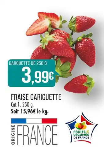 Match FRAISE GARIGUETTE offre