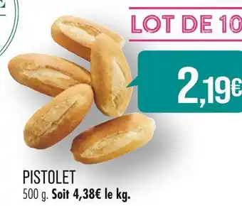 Match PISTOLET offre