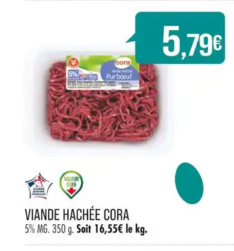 Match CORA VIANDE HACHÉE offre