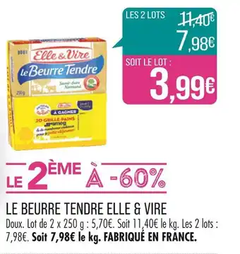 Match ELLE & VIRE LE BEURRE TENDRE offre