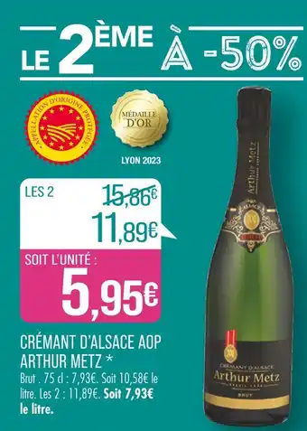 Match ARTHUR METZ CRÉMANT D’ALSACE AOP offre