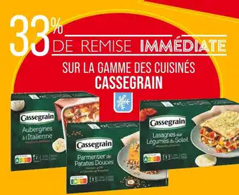 Match CASSEGRAIN 33% DE REMISE IMMÉDIATE SUR LA GAMME DES CUISINÉS CASSEGRAIN offre