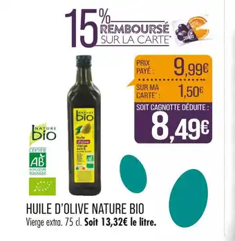 Match NATURE BIO HUILE D’OLIVE offre