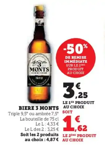 Hyper U BIERE 3 MONTS offre