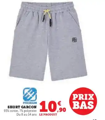 Hyper U SHORT GARCON offre