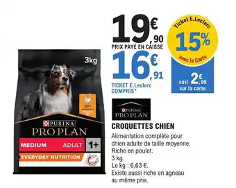 E.Leclerc CROQUETTES CHIEN offre