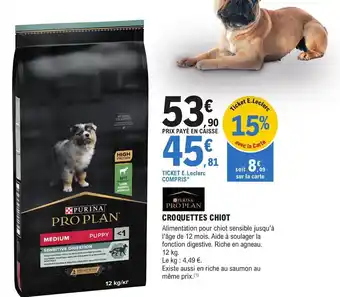 E.Leclerc CROQUETTES CHIOT offre