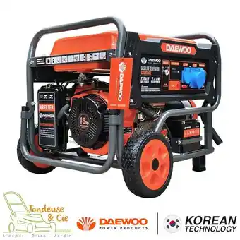 Brico Cash Groupe électrogène à essence 7500W, 230V démarrage électrique - DAEWOO GDS8950E offre