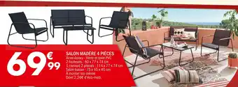 La Foir'Fouille SALON MADÈRE 4 PIÈCES offre