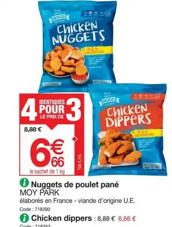 Promocash Nuggets de poulet pané MOY PARK offre