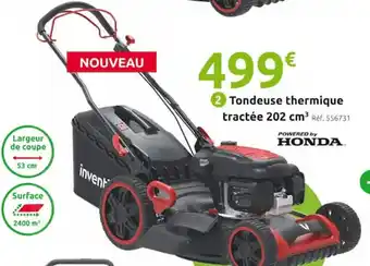 Mr Bricolage Tondeuse thermique tractée 202 cm³ Réf. 556731 offre