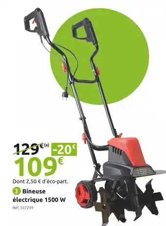 Mr Bricolage Bineuse électrique 1500 W offre