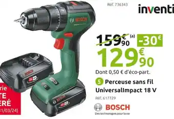 Mr Bricolage Perceuse sans fil Universallmpact 18 V offre