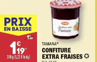 ALDI CONFITURE EXTRA FRAISES offre