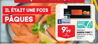 ALDI SAUMON FUMÉ (A)* Fumé au bois de hêtre. 8 tranches. offre