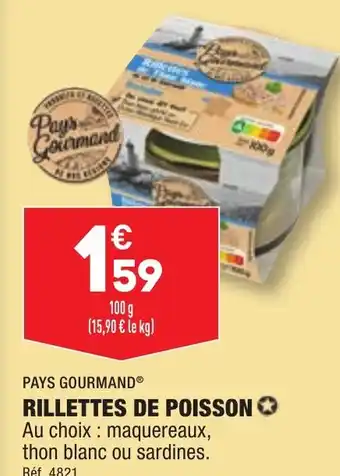 ALDI RILLETTES DE POISSON ✪ offre
