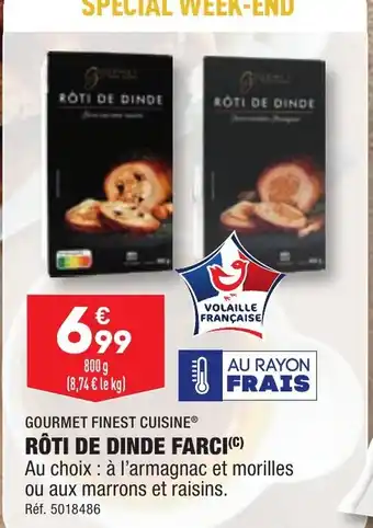 ALDI RÔTI DE DINDE FARCI(c) offre