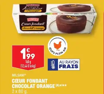 ALDI CŒUR FONDANT CHOCOLAT ORANGE (A)*** offre