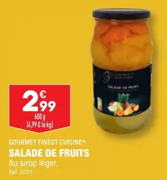 ALDI SALADE DE FRUITS Au sirop léger. Réf. 5031 offre