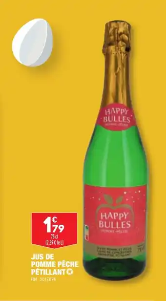 ALDI JUS DE POMME PÊCHE PÉTILLANT✪ offre